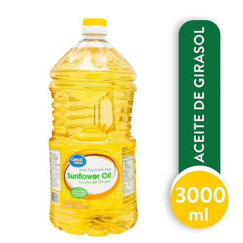 Aceite De Girasol Great Value 3000 Ml