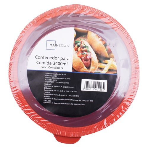 Ms Contenedor Para Comida 3400Ml
