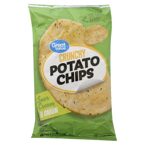 Papas Great Value Sabor Crema Y Cebolla - 219 g