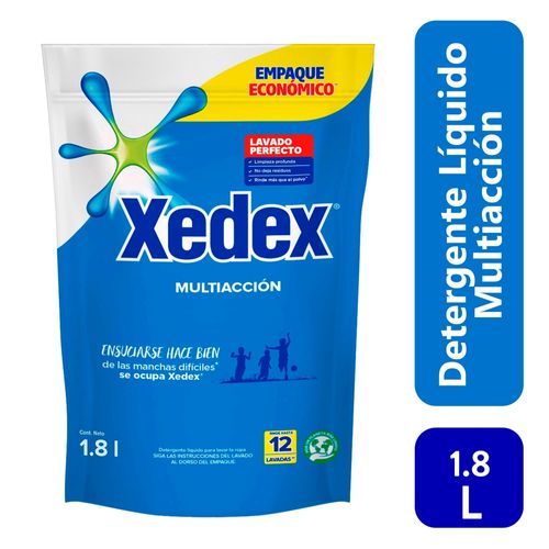 Detergente Líquido Xedex multiacción Doypack -1.8L