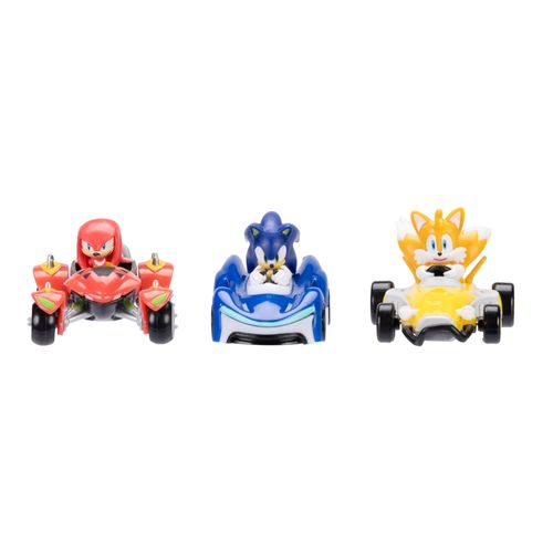 Paquete De 3 Vehiculos Fundicion Sonic