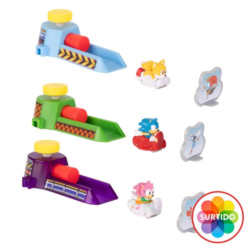 Mini Lanzadores Sonic Hedgehog Go Go Racers