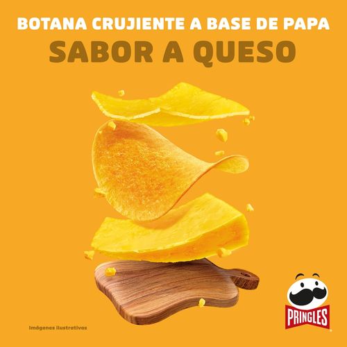 Botana Pringles de Papa Crujiente Sabor Queso - 124 g