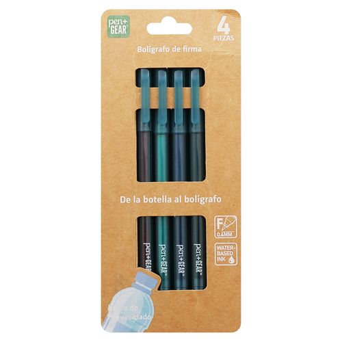 Bolígrafos Pen + Gear reciclados - 4 Pzas