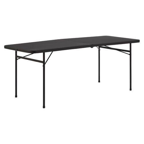 Mesa Plegable Mainstays Color Negra De Resina -183cm