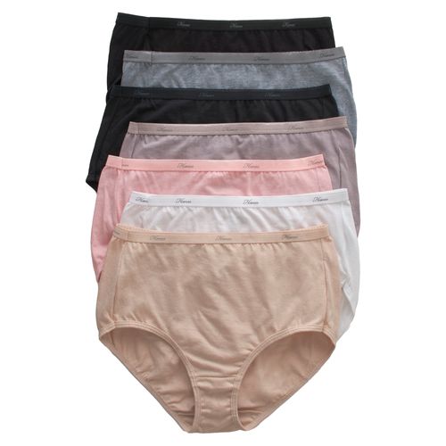 Bikini Hanes, Algodón para Mujer, 6 pack surtido -Talla 7