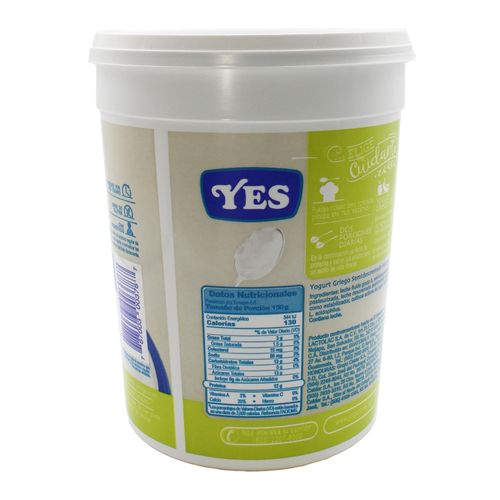 Yogurt Griego YES sin azúcar añadidos - 1000 g