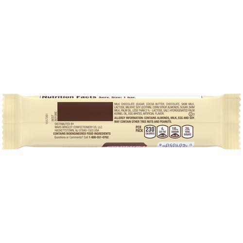 Chocolate Snickers Almendra Barra - 49.9 g