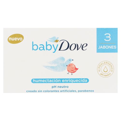 Jabón Dove Baby Hidratante 3 Pack - 225 g