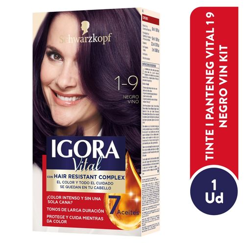 Tinte capilar Schwarzkopf igora vital tono negro vino - 50 ml