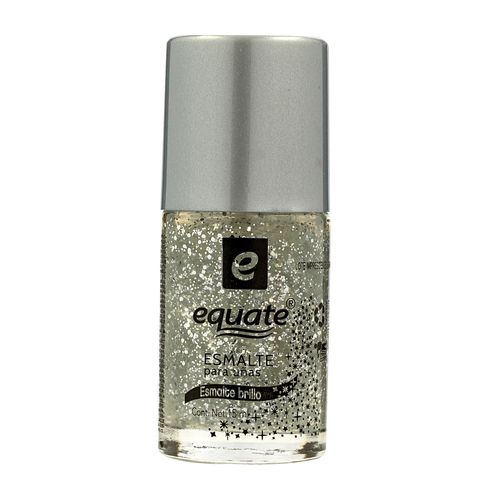 Esmalte Equate Plata Gliter 15Ml
