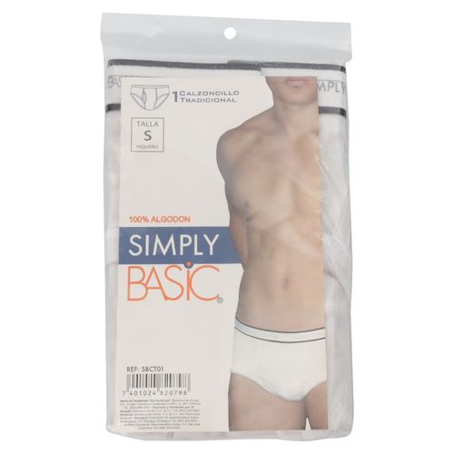 Calzoncillo Simply Basic Cab Blanco T S