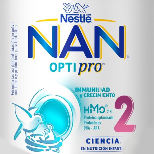 Fórmula Láctea Nan® Optipro® 2 Lata, Proteína Optimizada, Probióticos Y Dha- Ara - 900g