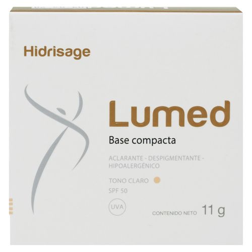 Base compacta Hidrisage lumed tono claro FPS 50 - 11 g