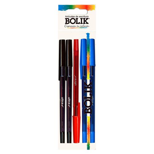 Bolígrafo Bolik colores surtidos - 5 Uds