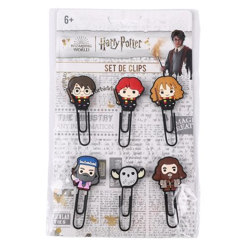 Clips Pen + Gear diseño harry potter - 6 Uds