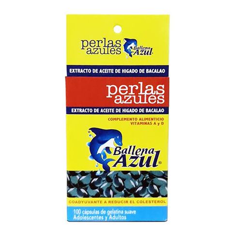 Cápsulas Ballena Azul Frasco - 100 uds