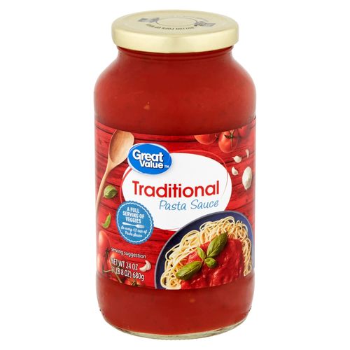 Salsa Great Value para spaguetti - 680 g