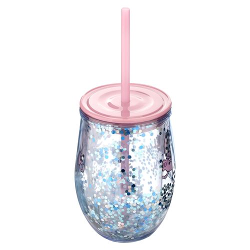 Vaso con pajilla Lilo & Stitch diseño infantil - 350 ml