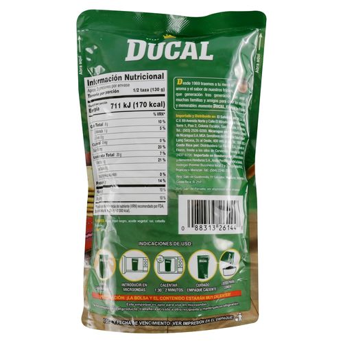 Frijol Ducal molido negro doypack - 400 g