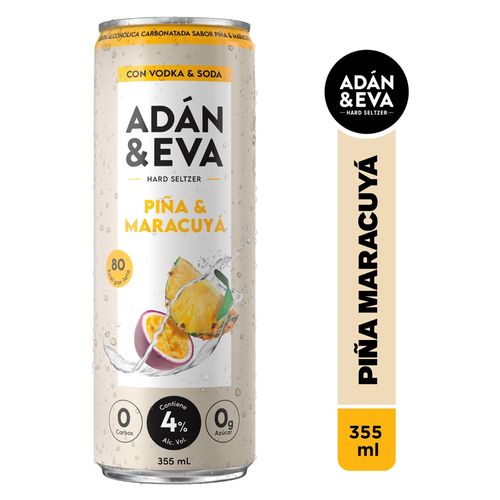 Brandy Adan Y Eva Seltzer Maracuya Piña - 355ml