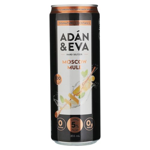 Bebida alcohólica carbonatada Adan y Eva moscow mule - 355 ml