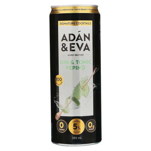 Bebida alcohólica Adán & Eva gin & tonic signature cocktails - 355 ml