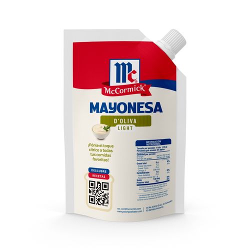 Mayonesa D'Oliva Light McCormick Doypack - 350 g