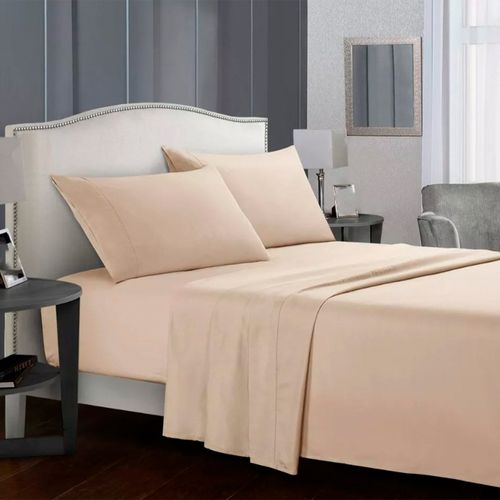 Sabanas Hometrends 300 Hilos King Beige