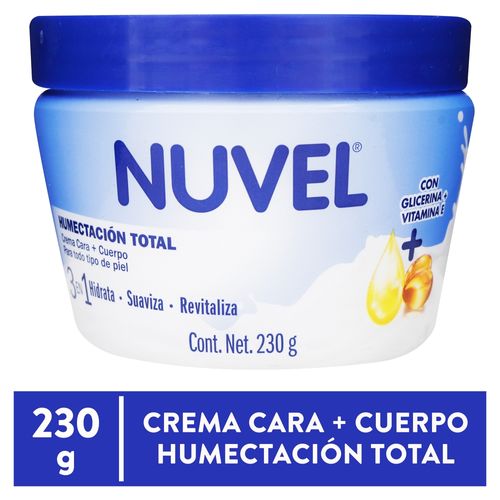 Crema Facial Nuvel 3En1 Hume Vit E 230Ml