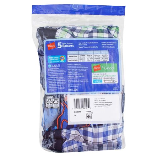 P5 Boxer Nino Hanes Surtido Xl