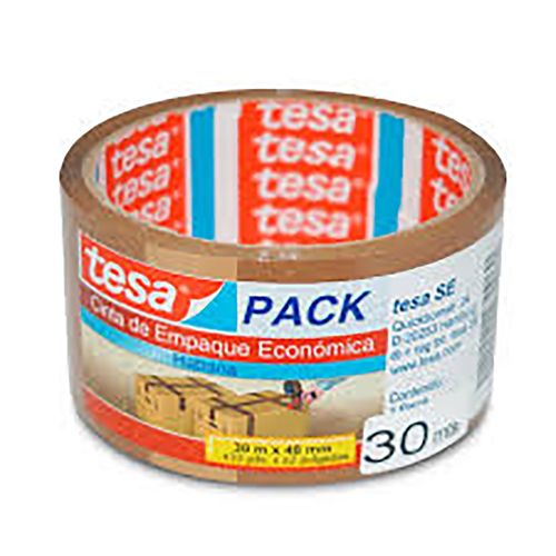 Cinta Tesa para empaque color café 30 m x 48 mm