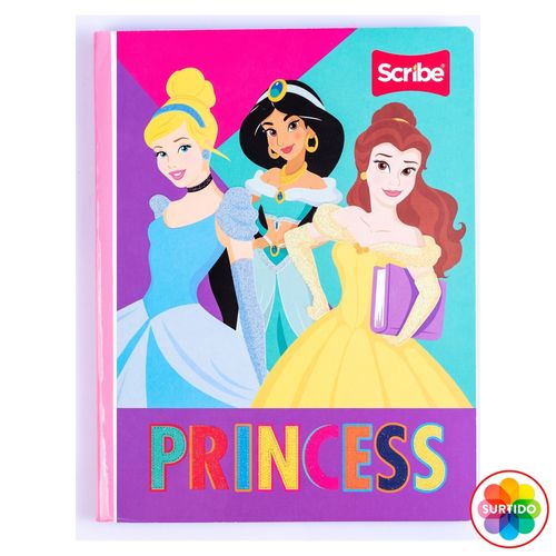 Cuaderno Scribe Cosido Grande De Princesas-200 Paginas
