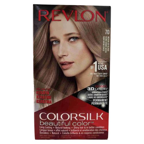 Tinte Revlon Colorsilk Rubio Mediano Cenizo 70