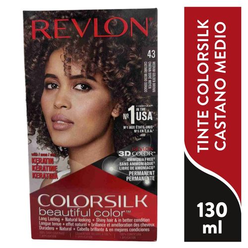 Tinte  Revlon Colorsilk Castano Medio Dorado 43