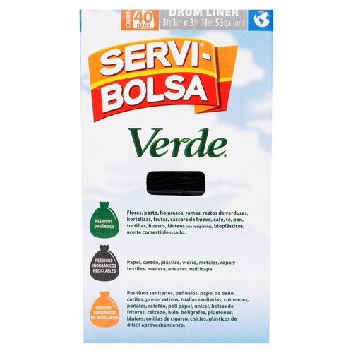 Servi Bolsa Inst Nf Verde Ext Jumbo 40ea