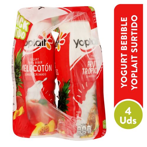 4 Pack Yogurt Bebible Yoplait Surti - 940Ml