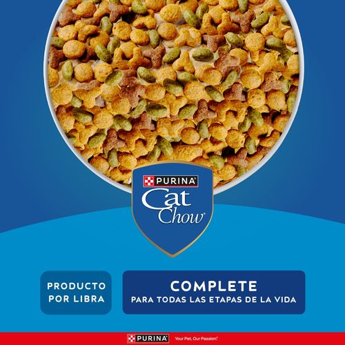 Alimento Cat Chow Gatos Pescado Y Mariscos - 44Lb