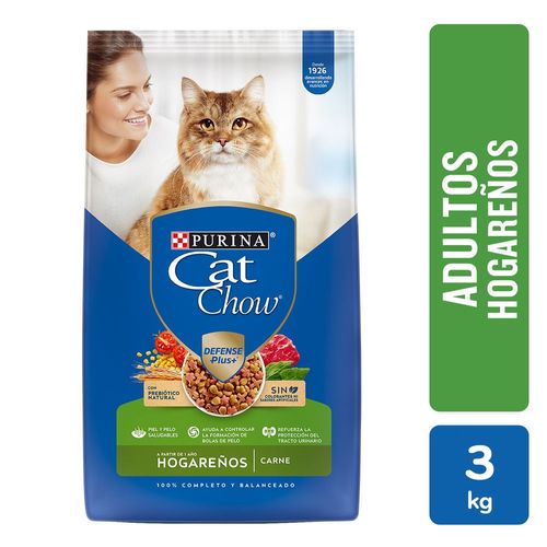 Alimento Gato Adulto Purina Cat Chow Defense Plus Hogareño 3 kg