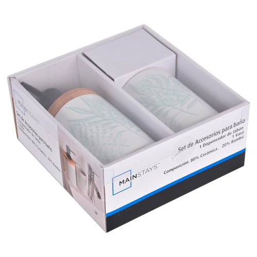 Set Mainstays de accesorios para baño - 2 Pzas