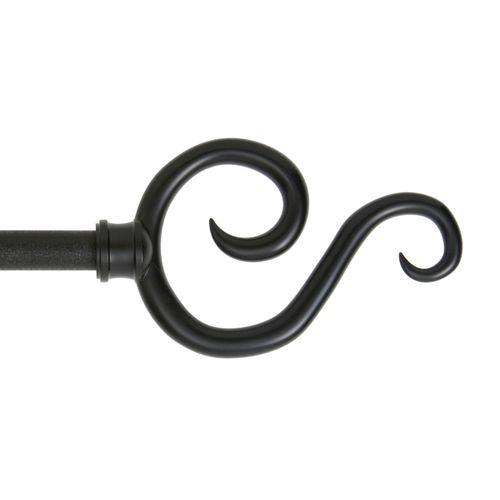 Cortinero Deco Scroll Black 48 84