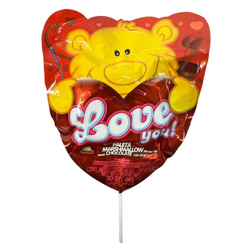 Paleta Guandy Love U Malvavisco 30Gr