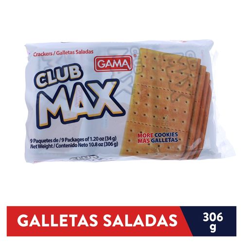 Galleta Gama Salada Club Max 9 uds - 306 g