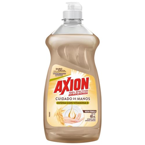 Lavaplatos Líquido Axion  Avena Y Con Vitamina E, Arrancagrasa - 400ml