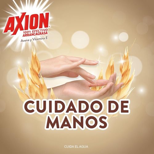Lavaplatos Líquido Axion  Avena Y Con Vitamina E, Arrancagrasa - 400ml
