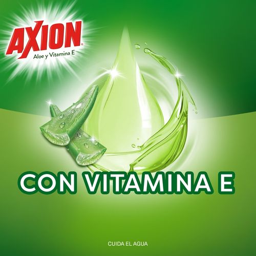 Lavaplatos Líquido Axion Toque De Crema Aloe Y Con Vitamina E, Arrancagrasa - 640ml