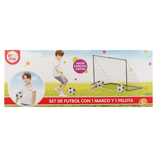 Juego de fútbol Play Day set con marco y pelota