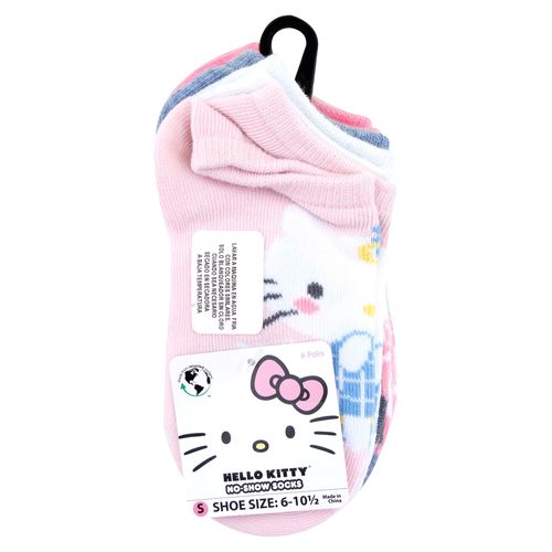 6P Calceta Cas No Show Hello Kitty