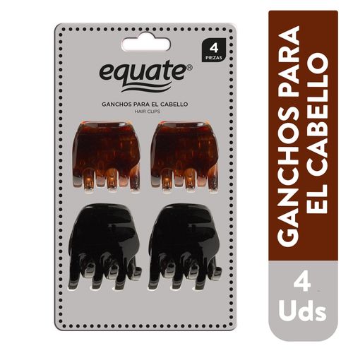 Clips Equate Para El Cabello  4 Pzs