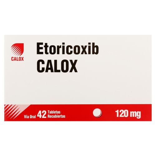 Etoricoxib 120 mg caja 42 tabletas - Precio indicado por tableta